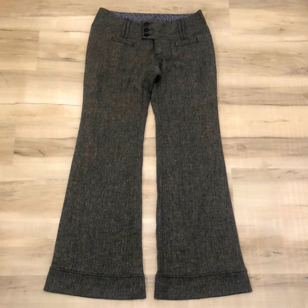 Free People Wide Leg Tweed Pants